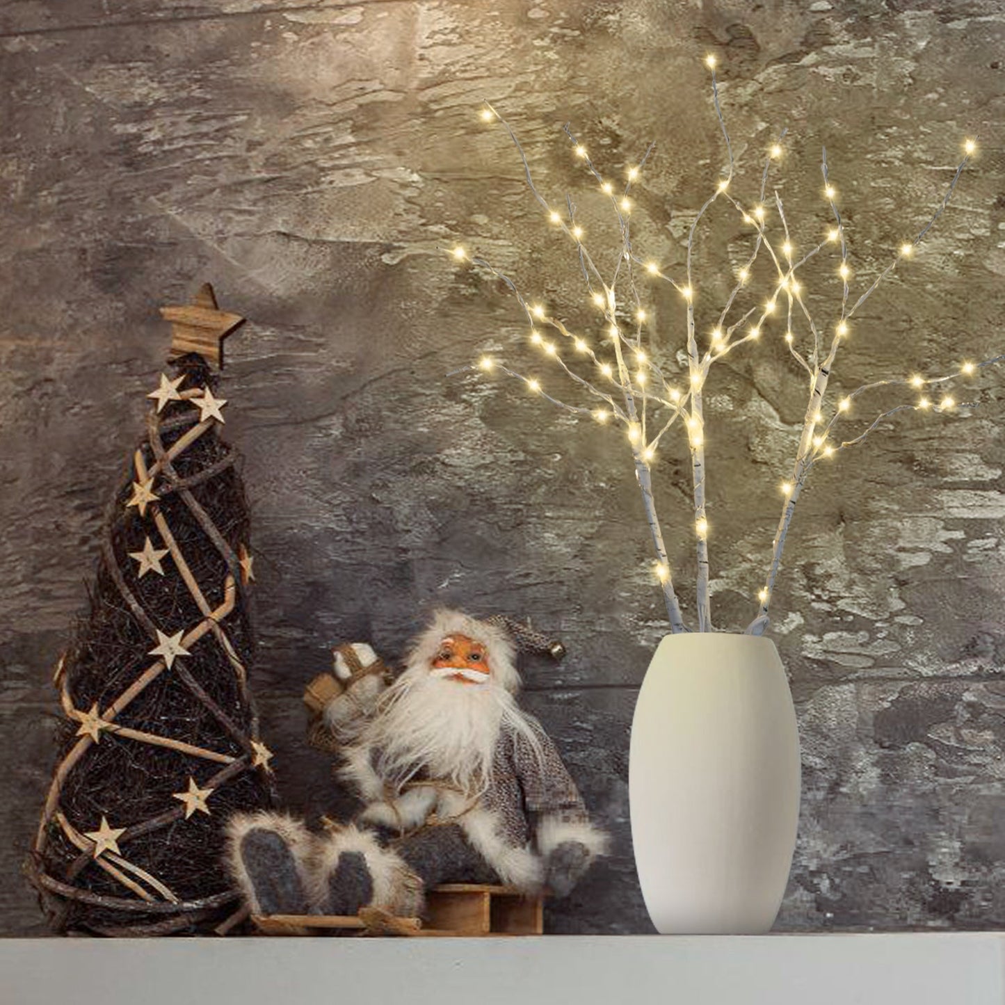 Lichterbaum Weihnachtsdekoration Warmweiß