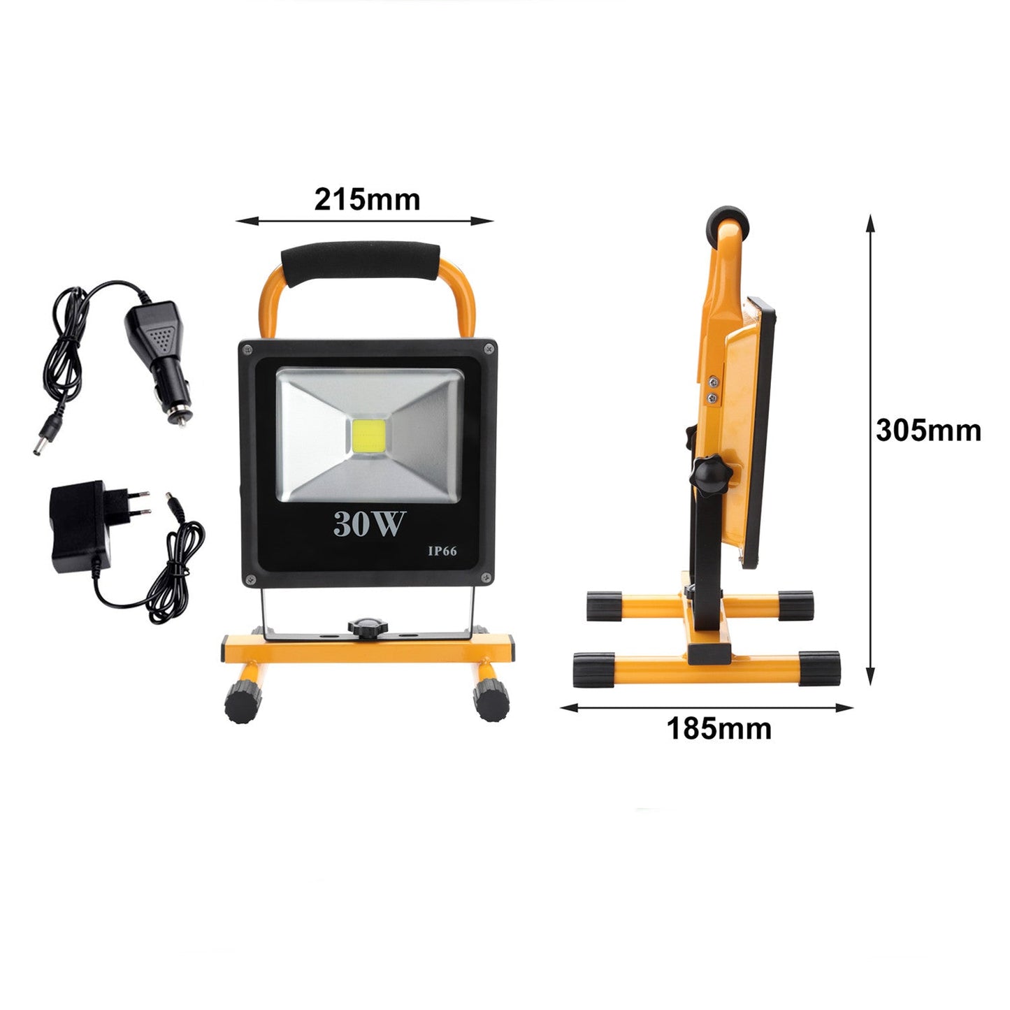 Led Baustrahler Akku Strahler IP66 Kaltweiß