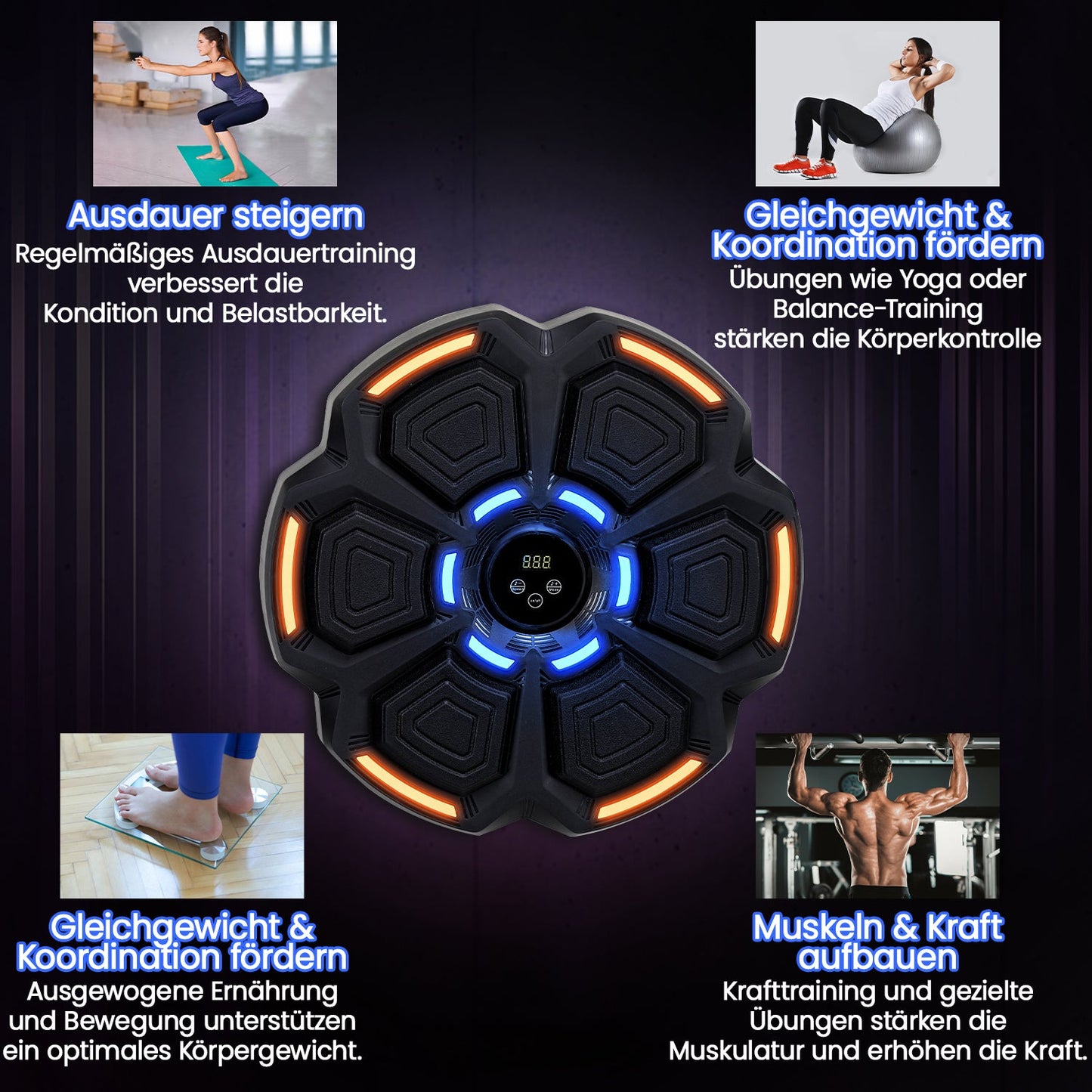 Music Boxing Machine LED Box-Wandhalterung für Erwachsene Kinder