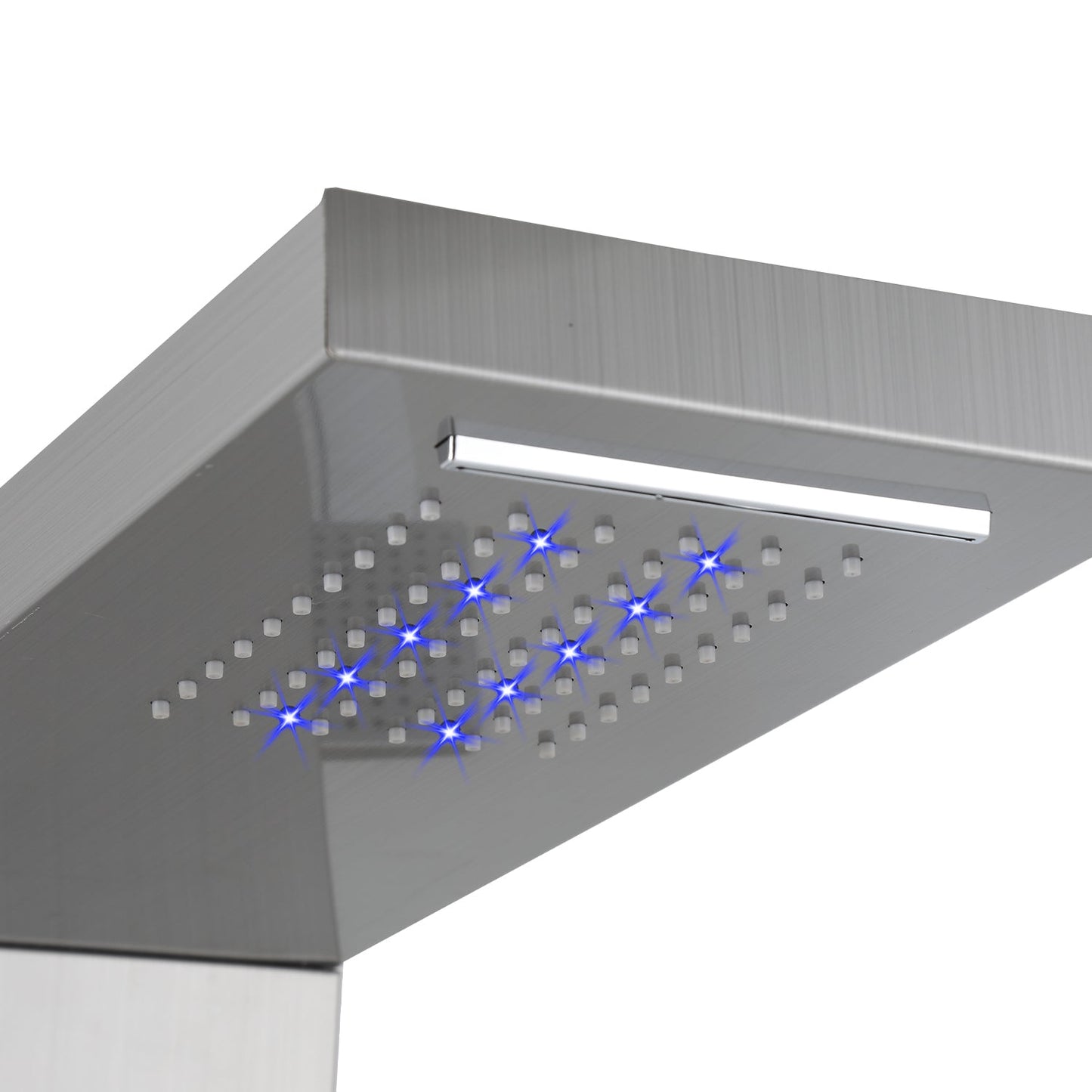 Duschpaneel Wandduschpaneel 5 Funktionen Edelstahl Silber