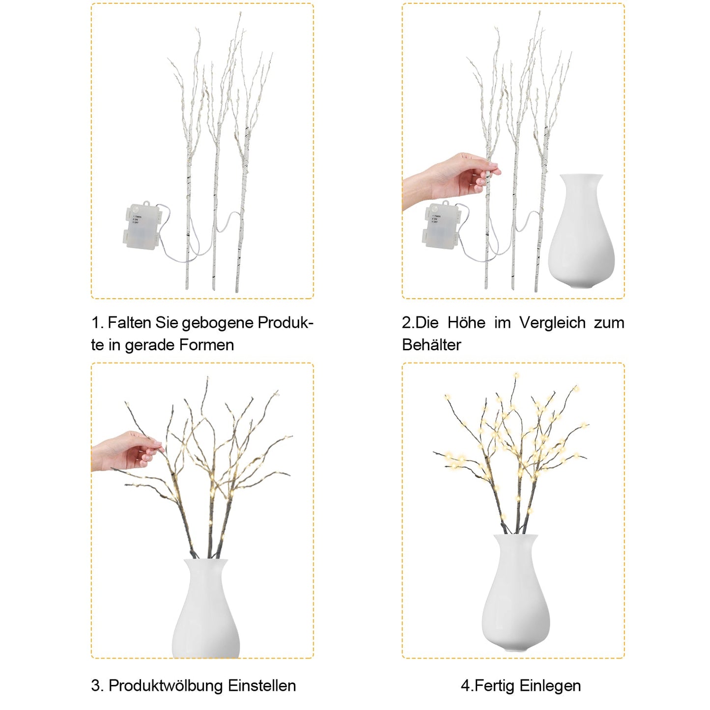 Lichterbaum Weihnachtsdekoration Warmweiß