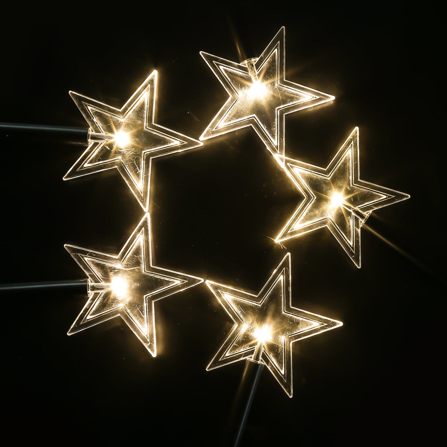 5 Pcs Sterne Weihnachtsbeleuchtung Gartenleuchte