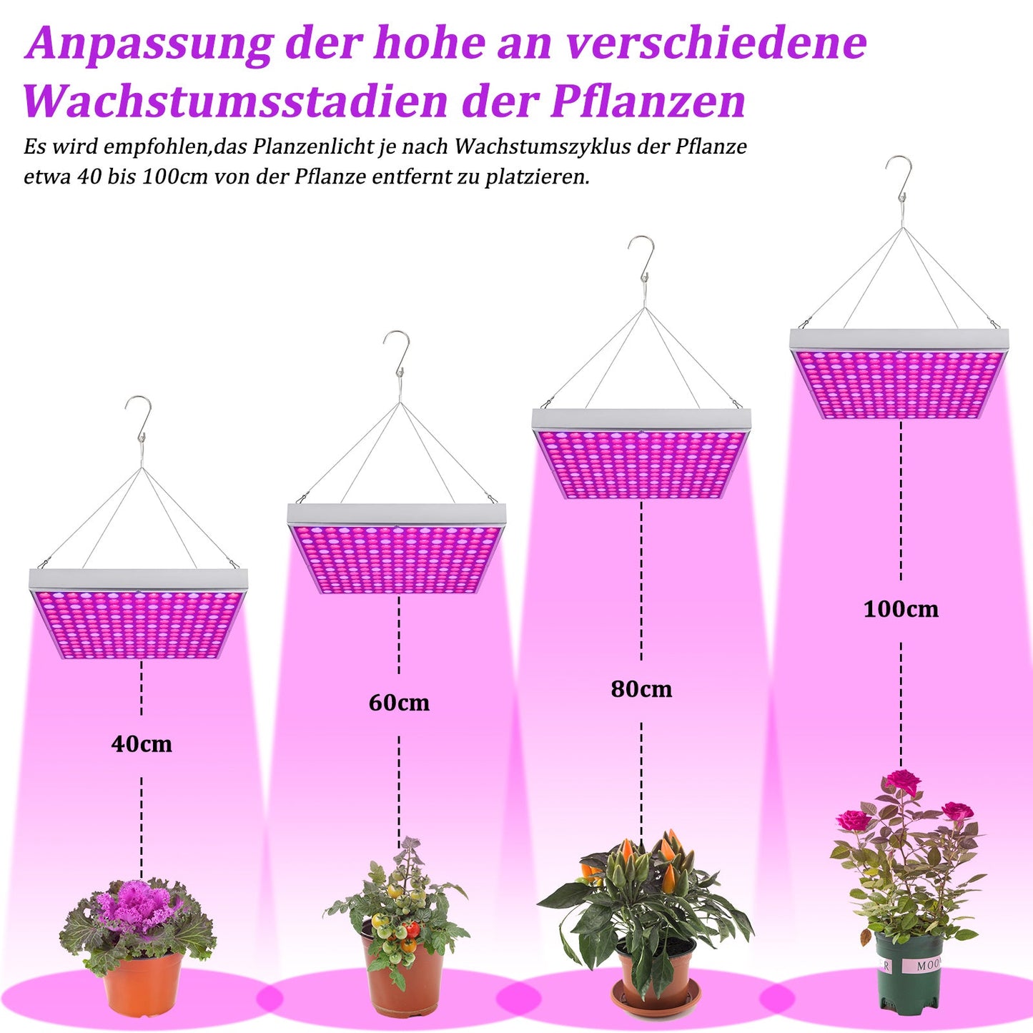 Pflanzenlampe Vollspektrum 15W/45W