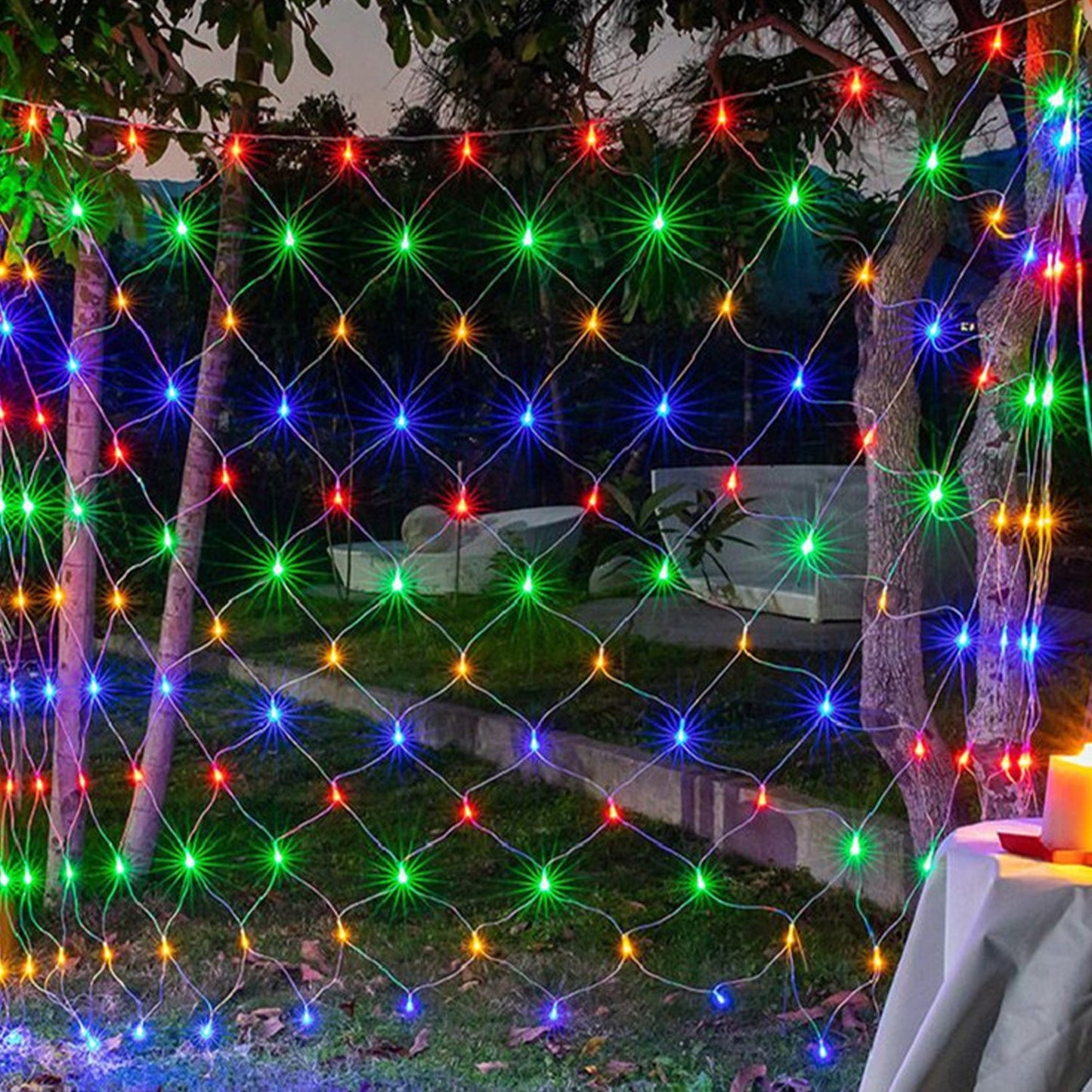 LED Lichternetz Wasserdicht IP44