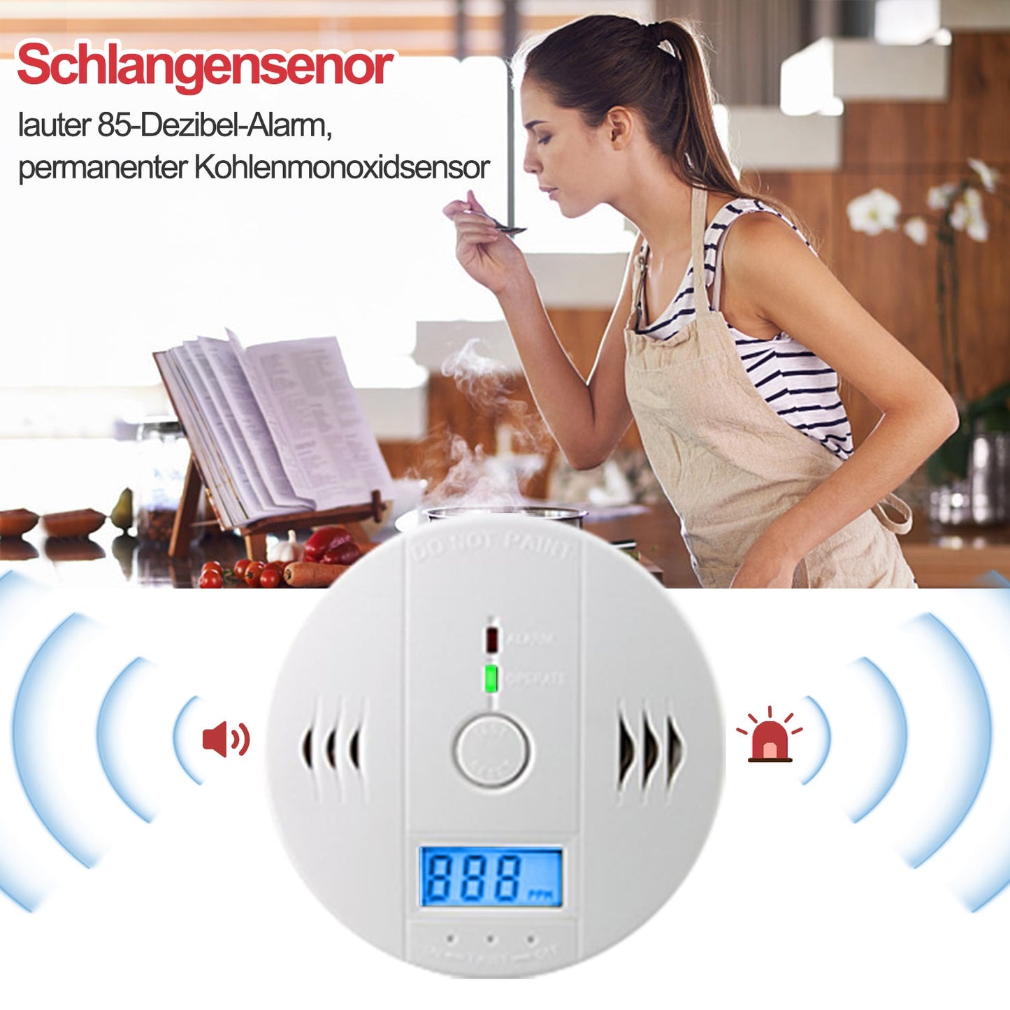 CO Melder Feuermelder Kohlenmonoxidmelder