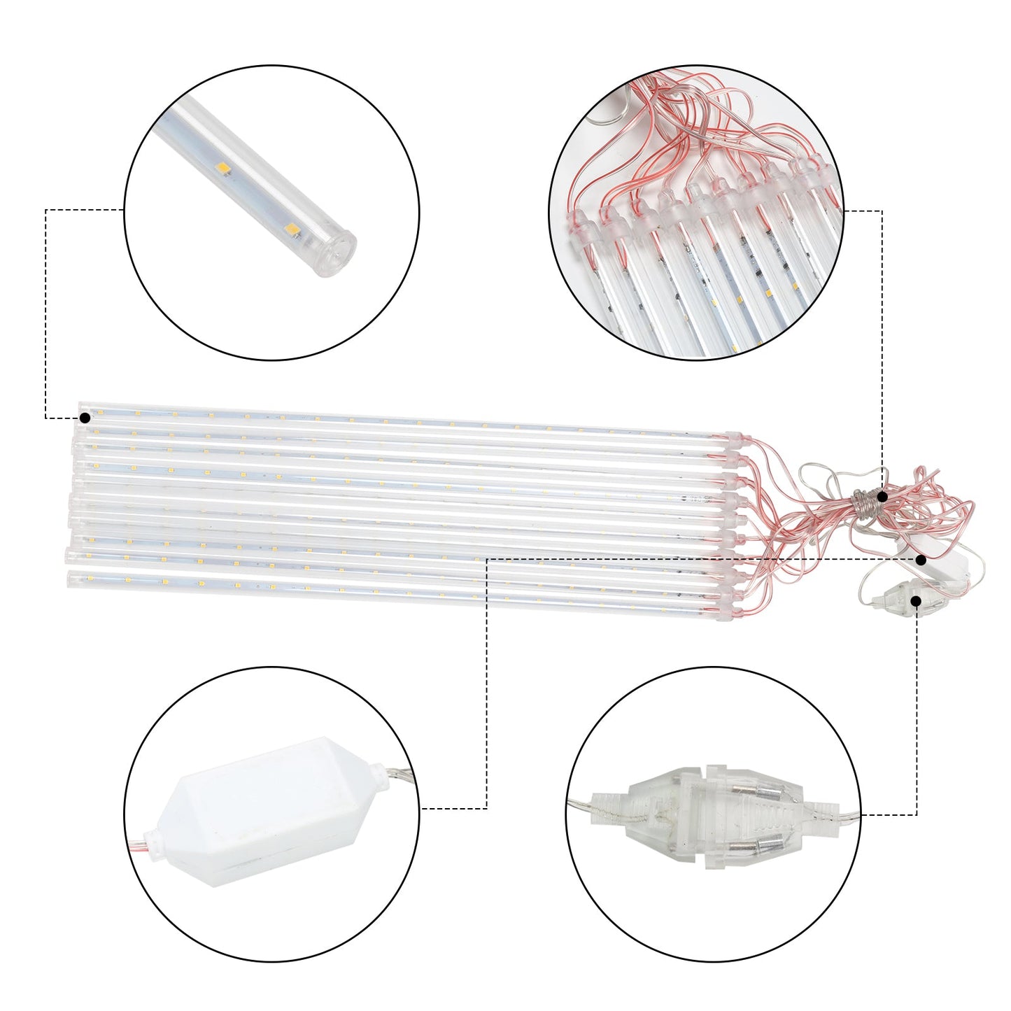 360 LED Meteorschauer Lichterkette IP44