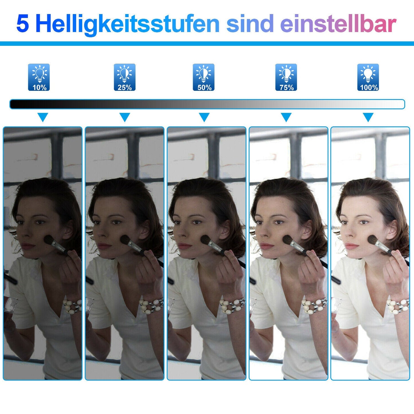 LED Spiegelleuchte Dimmbar 10X