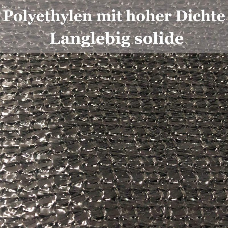 3x3 m/ 4x4 m Sonnensegel Anthrazit