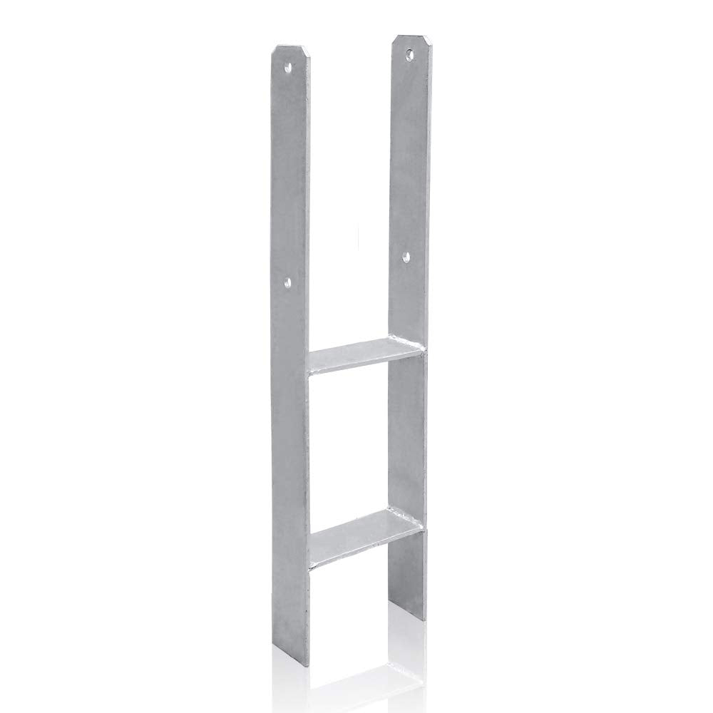 H-Anker 121 mm Pfostenanker Pfostenschuhe Feuerverzinkt (Ohne Schrauben)