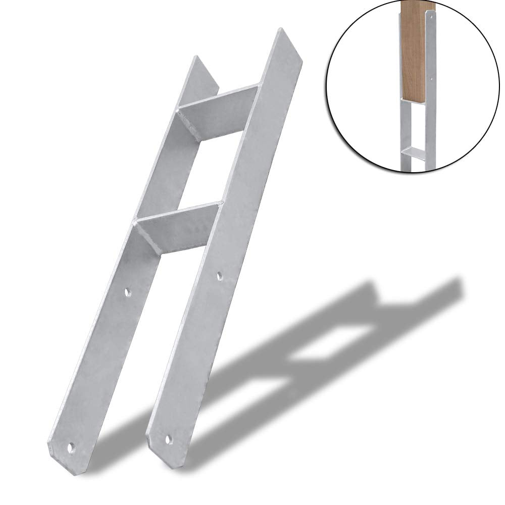 H-Anker 121 mm Pfostenanker Pfostenschuhe Feuerverzinkt (Ohne Schrauben)