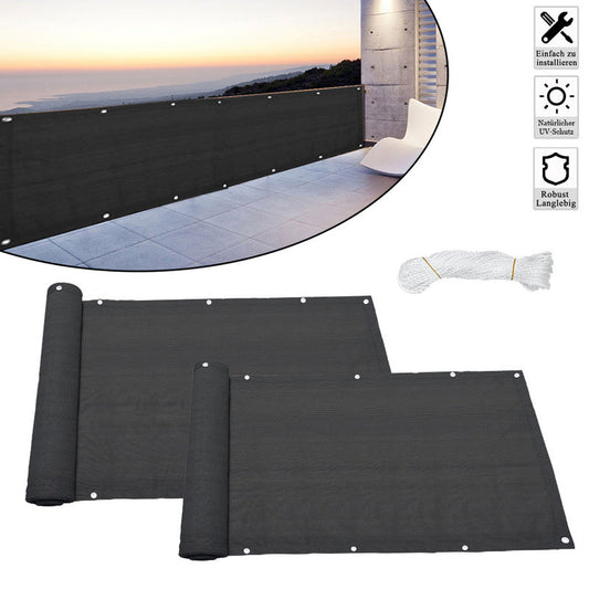 0.75*6m/ 0.9*6M HDPE Balkonnetz Anthrazit/ Grau