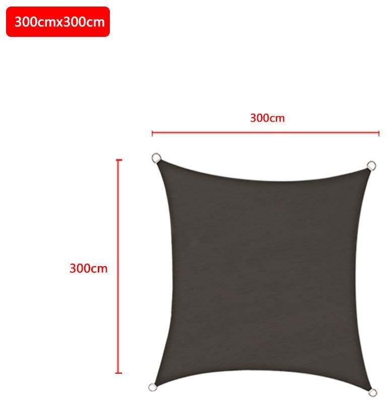 3x3 m/ 4x4 m Sonnensegel Anthrazit