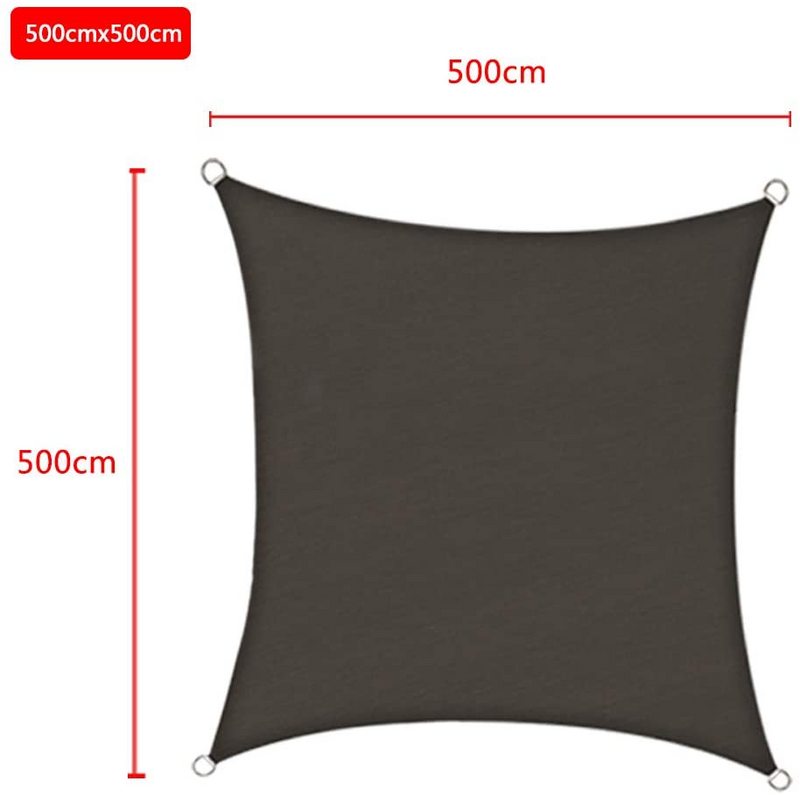 3x3 m/ 4x4 m Sonnensegel Anthrazit