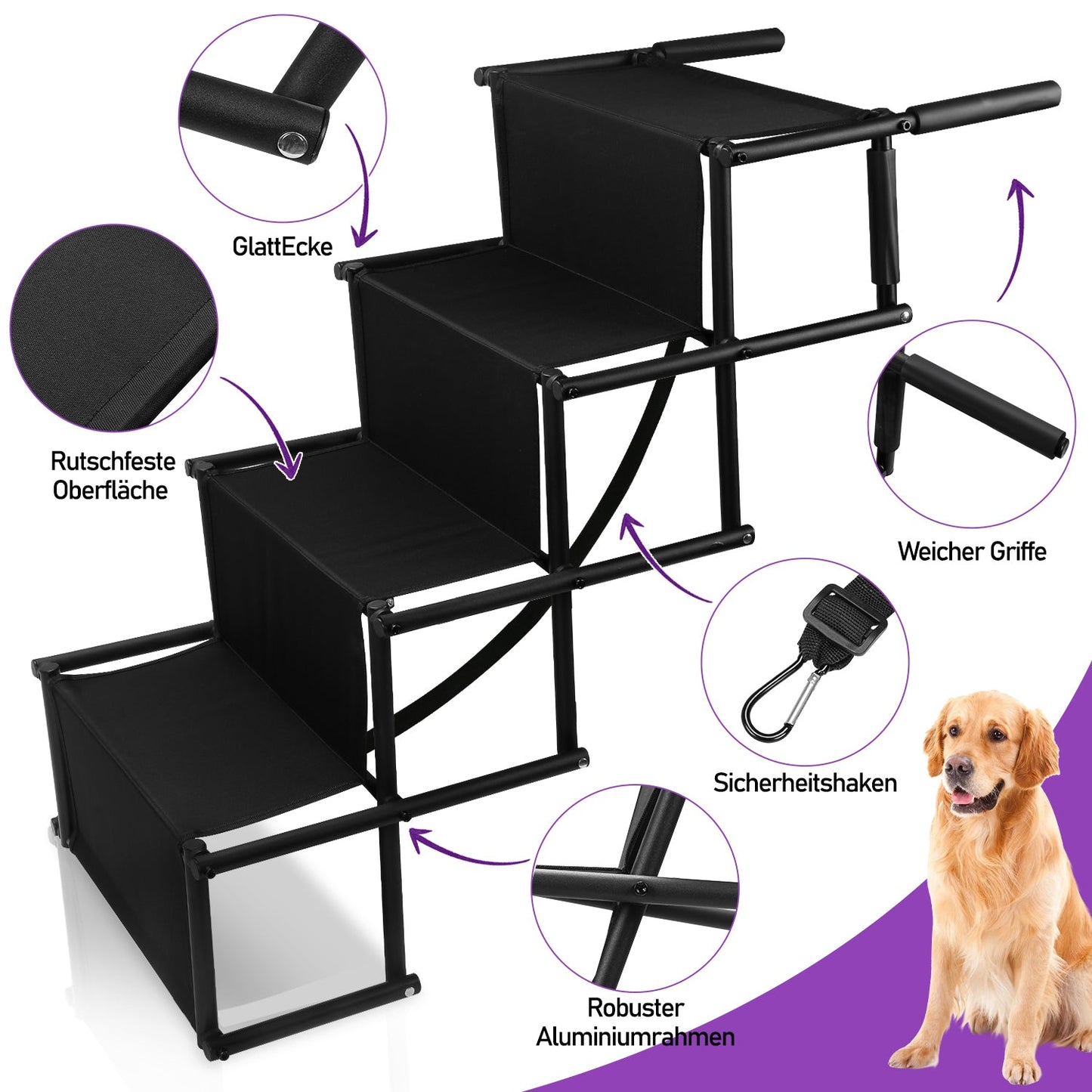 Hundetreppe Auto Klappbar