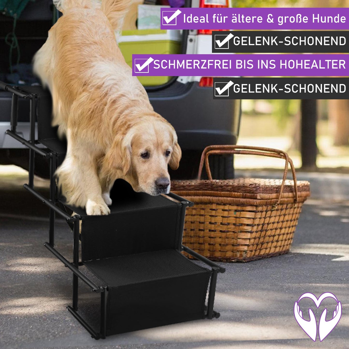 Hundetreppe Auto Klappbar