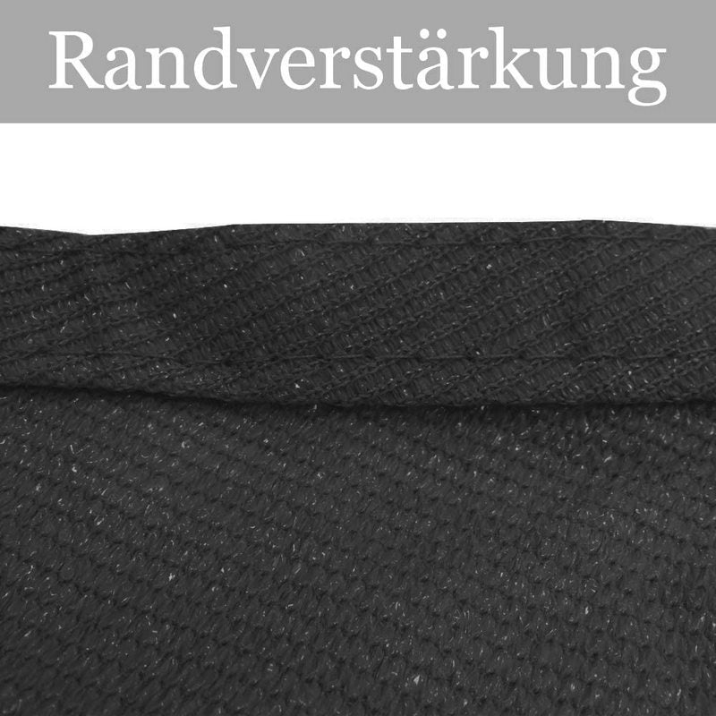 3x3 m/ 4x4 m Sonnensegel Anthrazit