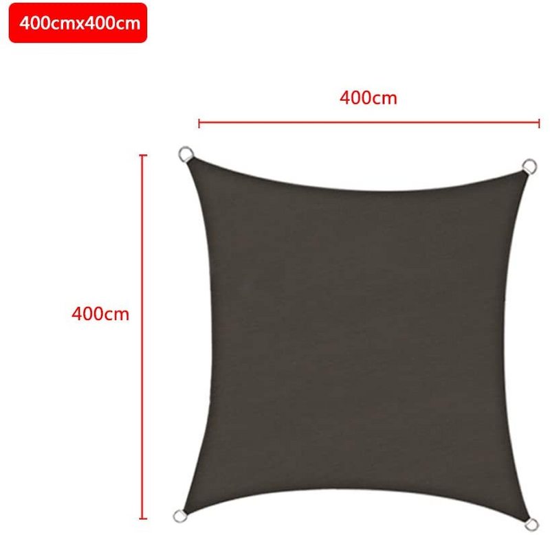 3x3 m/ 4x4 m Sonnensegel Anthrazit