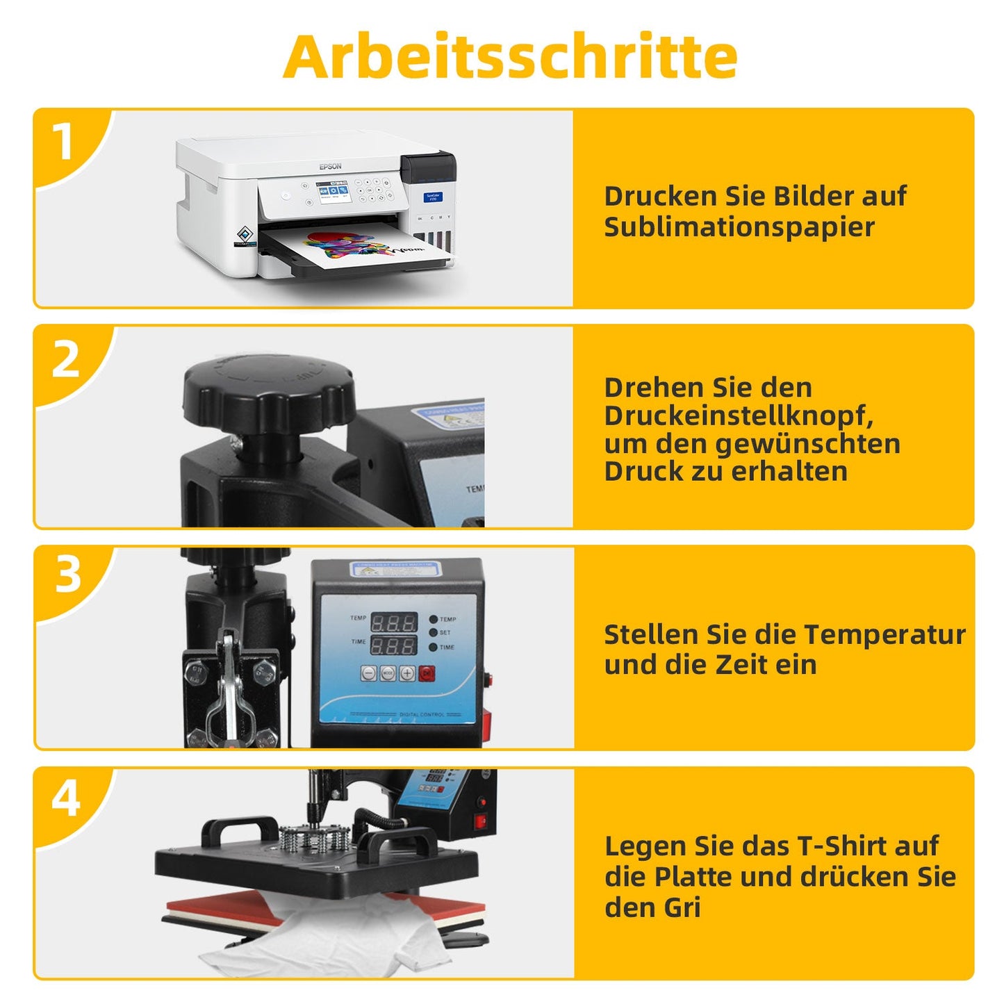 Transferpresse Hitzepresse 8 IN 1 1250W