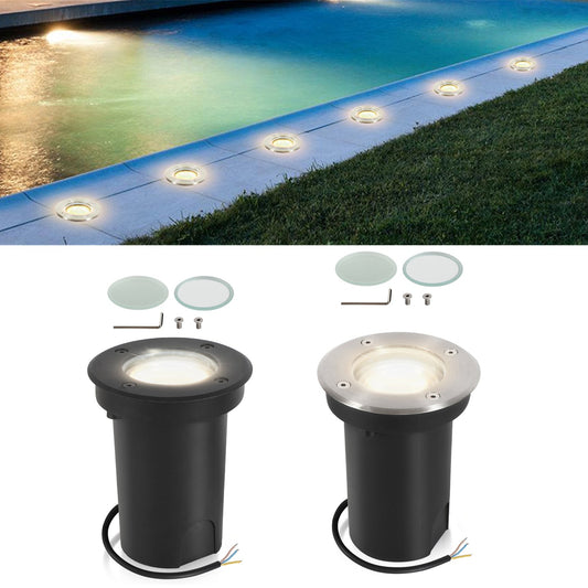 LED Bodeneinbaustrahler 3W Naturweiß mit Mattierten Ersatzlinsen