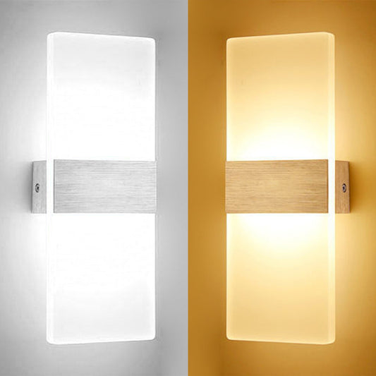 LED Wandleuchte 6W/12W Weiß /Warmweiß