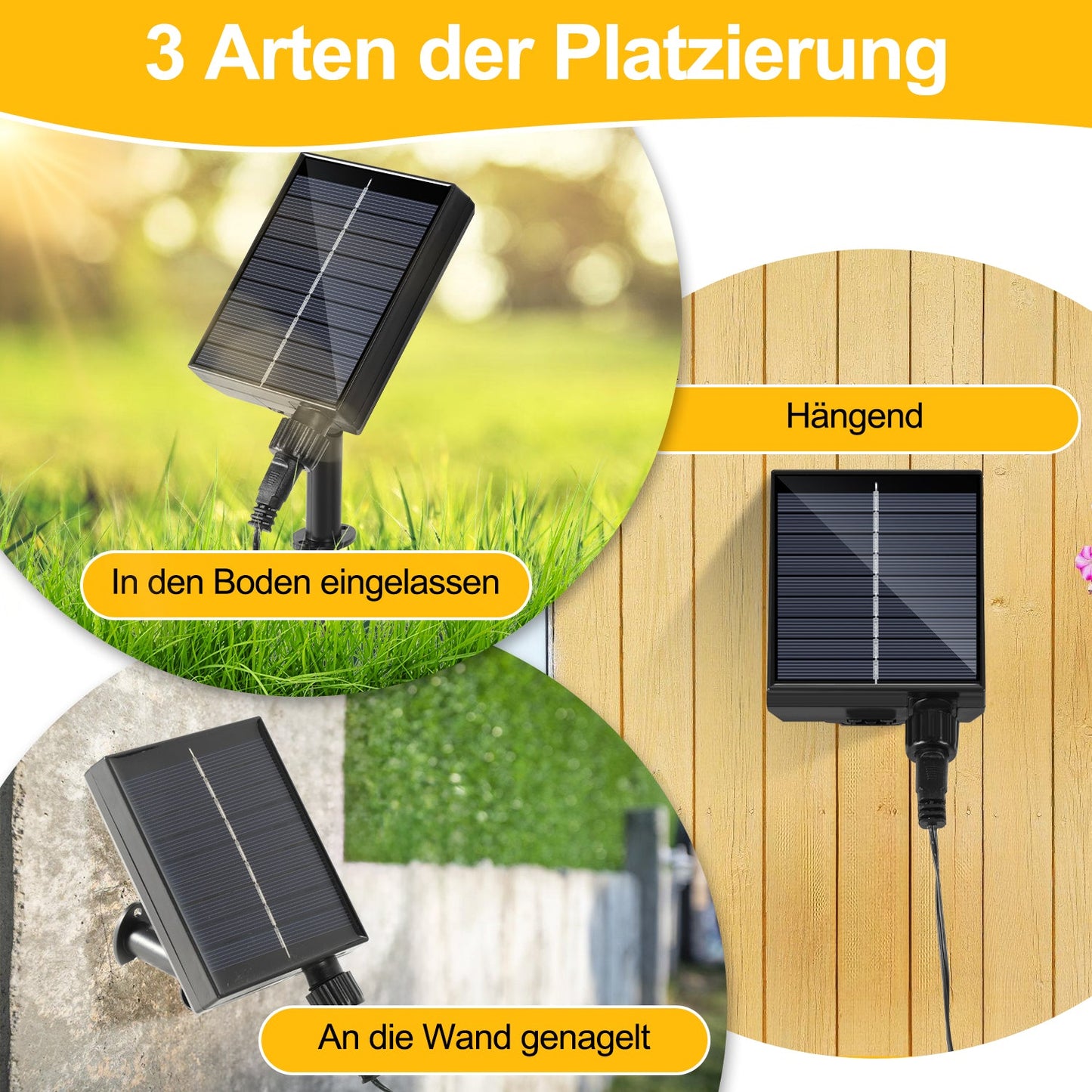 Solar Lichterkette mit Fernbedienung 30m-100m