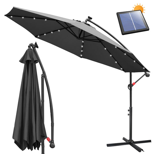Ampelschirm 3m/3.5m mit Solar LED