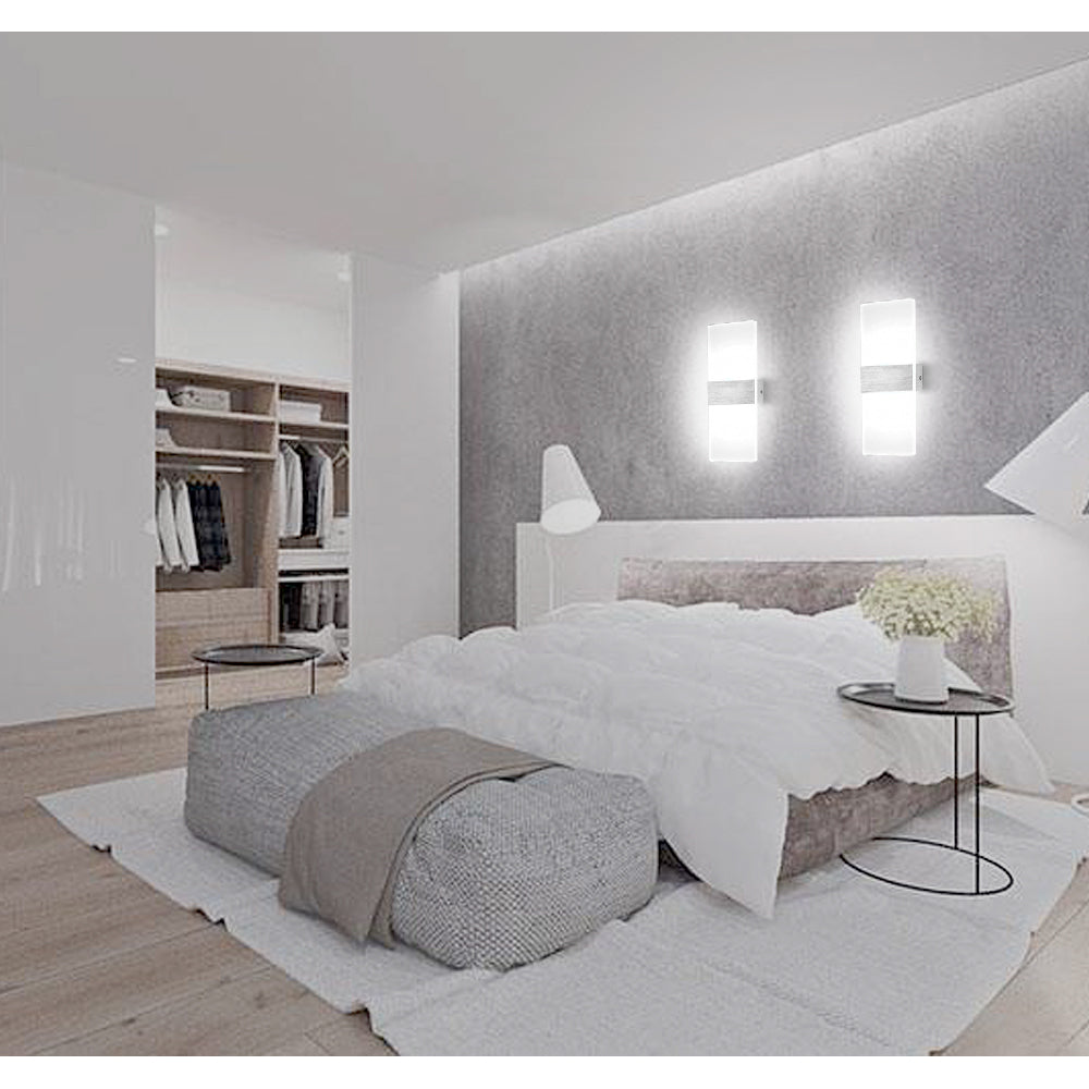 LED Wandleuchte 6W/12W Weiß /Warmweiß