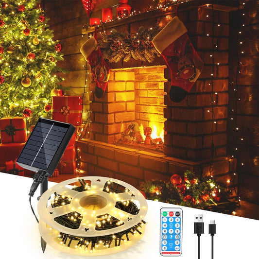 Solar Lichterkette mit Fernbedienung 30m-100m