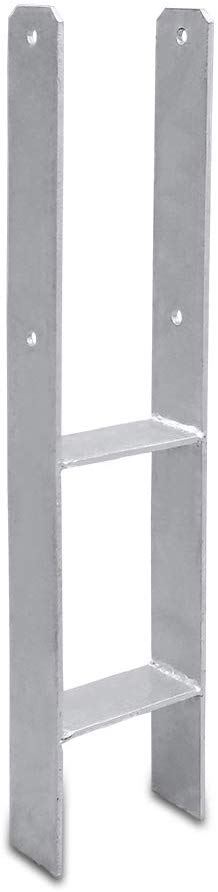 H-Anker 101MM Pfostenanker Pfostenschuhe Feuerverzinkt (Ohne Schrauben)