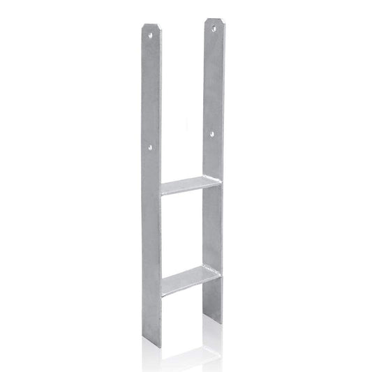 H-Anker 121 mm Pfostenanker Pfostenschuhe Feuerverzinkt (Ohne Schrauben)