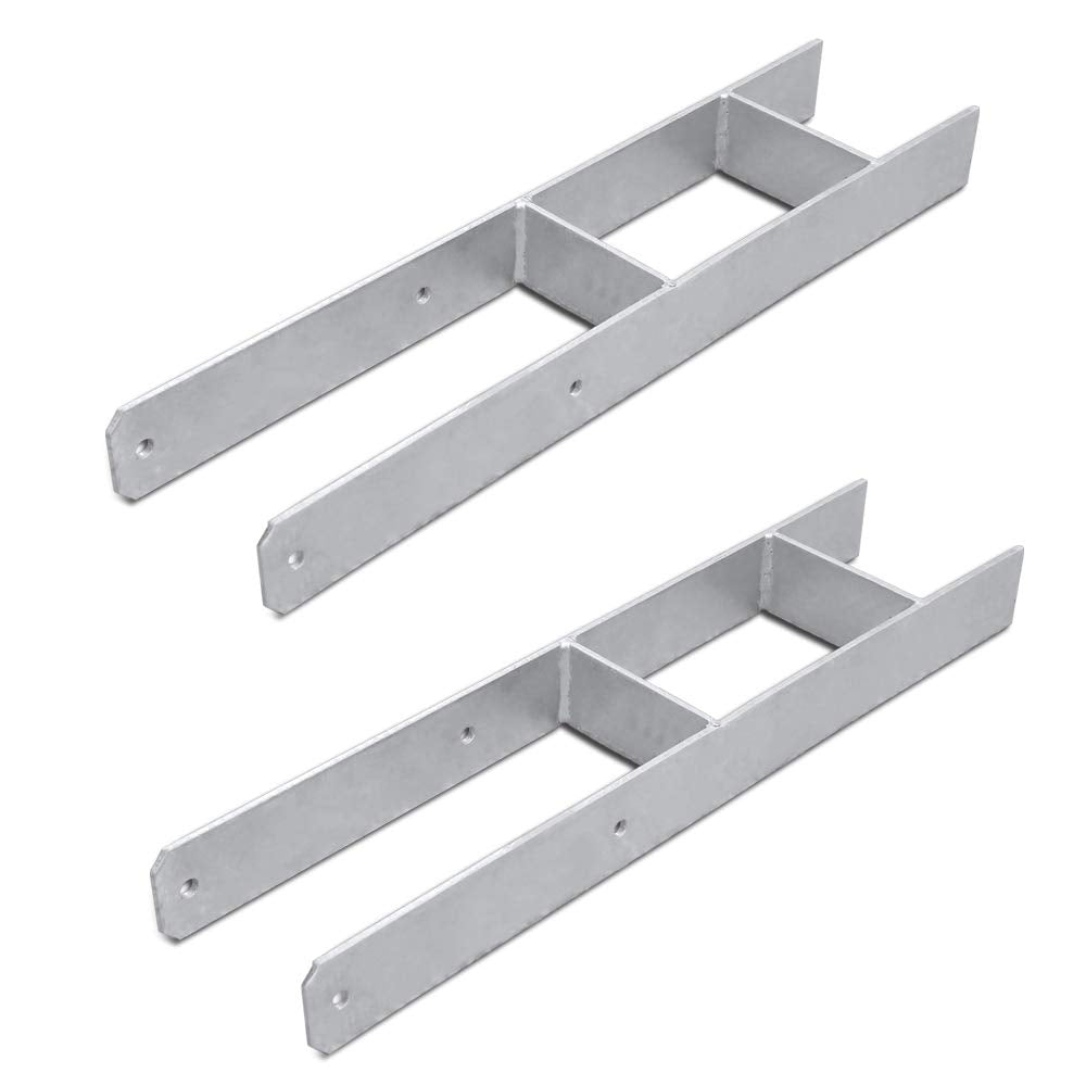 2 x  H-Anker 121mm, Pfostenträger, Pfostenanker (Zwei Stücke)