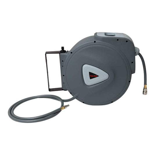 Druckluftschlauch 30m PVC-Gewebe Schlauchaufroller 2m Anschlusschlauch