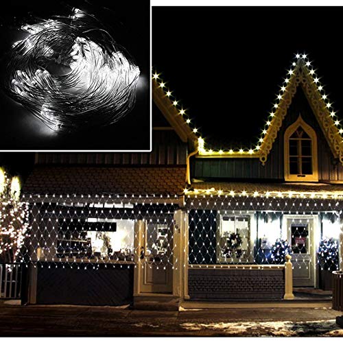4.5 * 1.6M LED Lichternetz Lichterkette mit 300 LEDs Weihnachten mit Steuerbox Netz-ineinander greifen